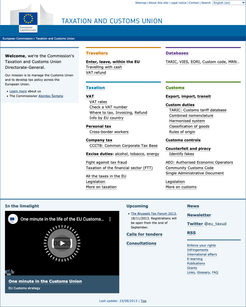 My proposal, approved in August 2013